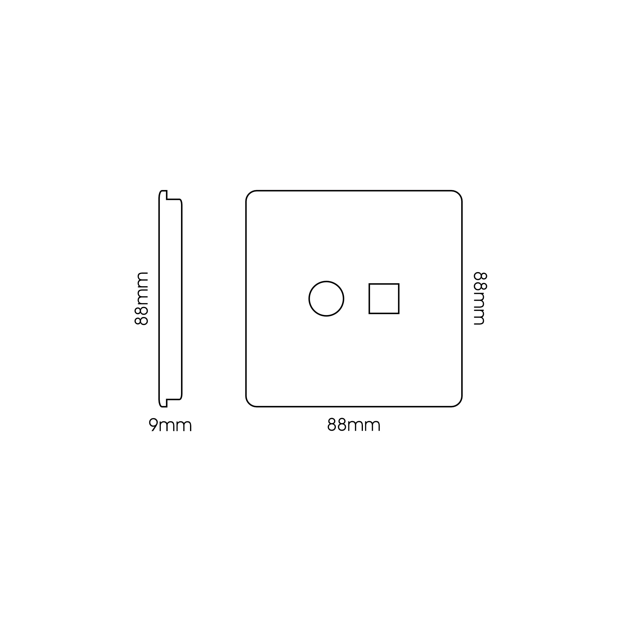 Carbon Fibre Spare Plate Wiring Accessories Trendi Decorative Screwless